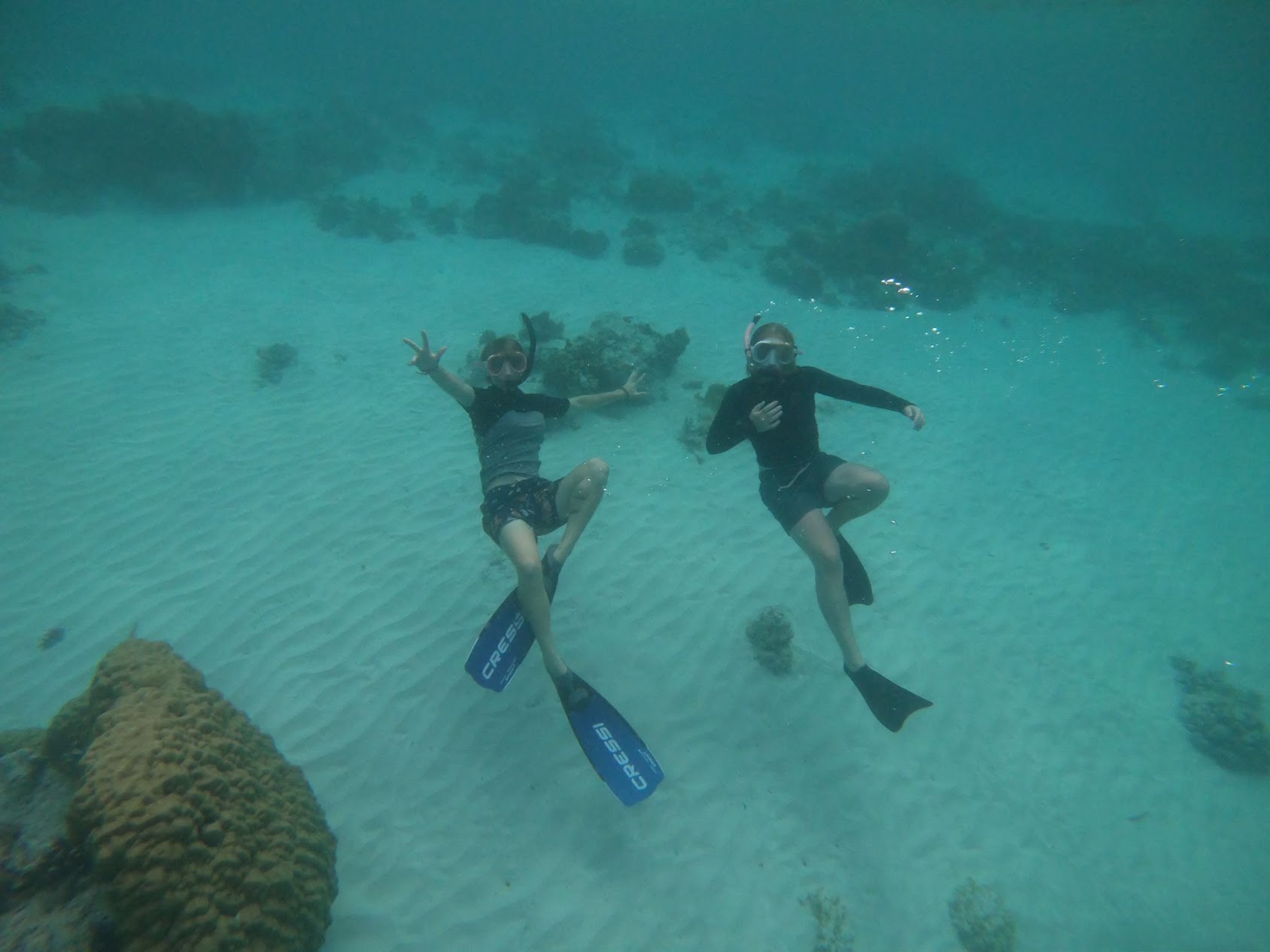 Snorkeling with turtles in Gili islands