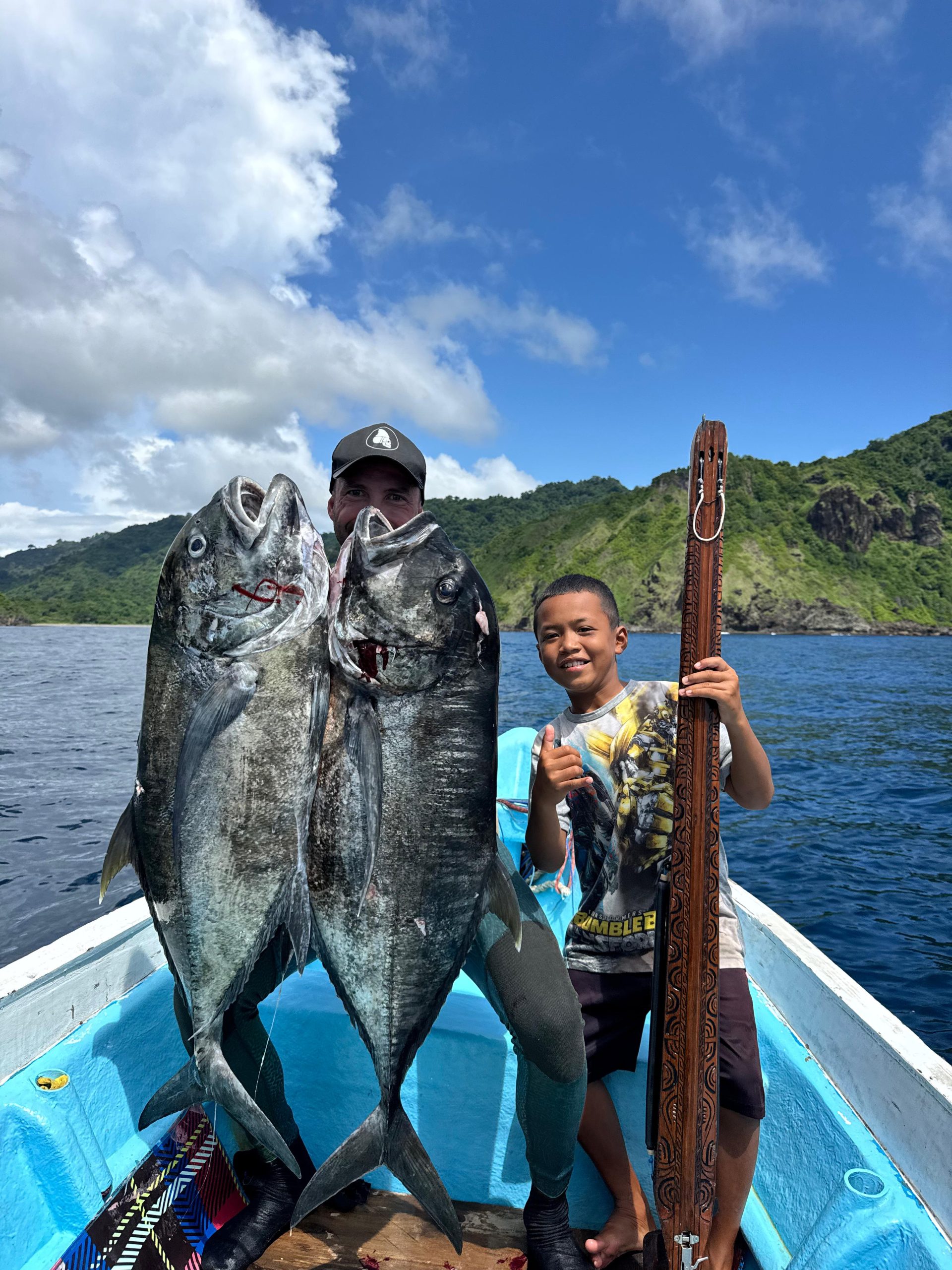 Spearfishing expedition in Gili Gede